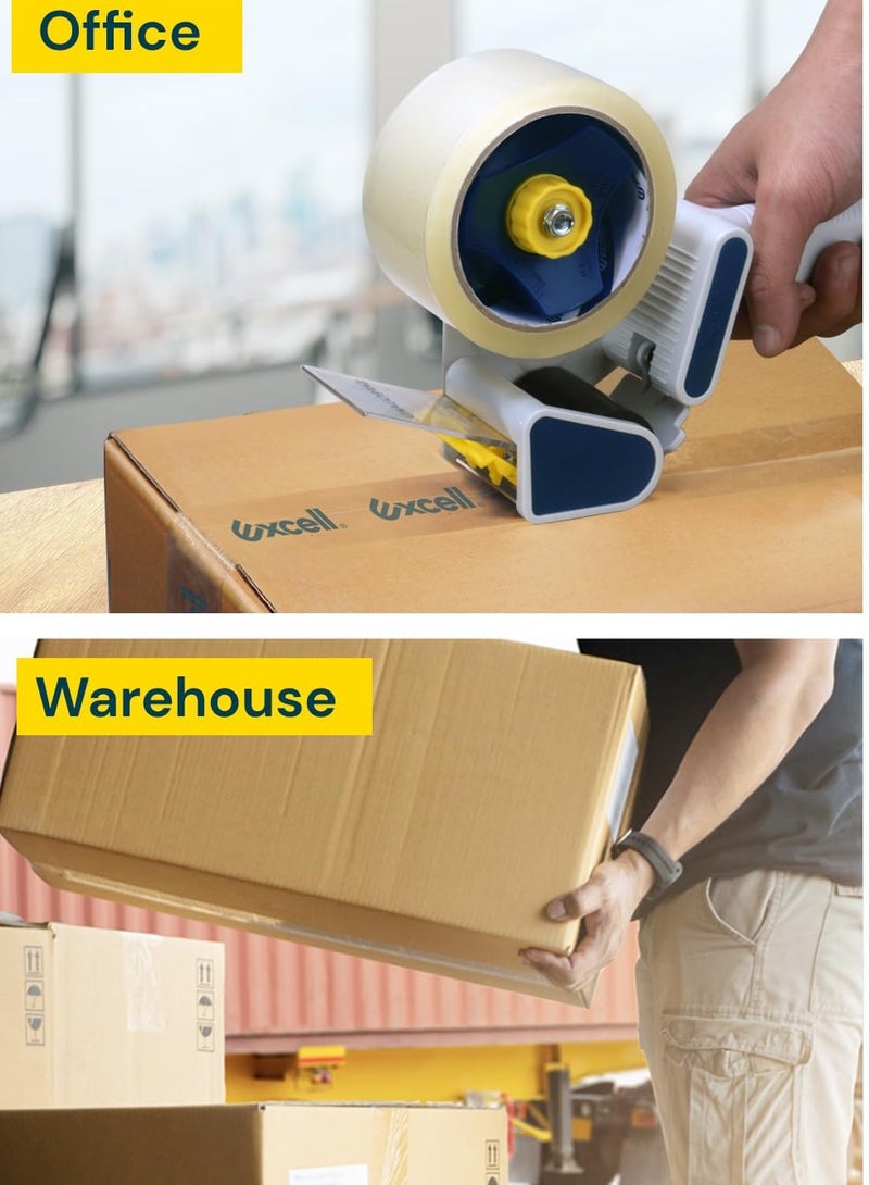 HarabiMed Clear Packing Tape 80 Yards (2 Roll) – Strong Adhesive Sealing Tape for Boxes, Moving & Shipping – Transparent Heavy Duty - Image 2